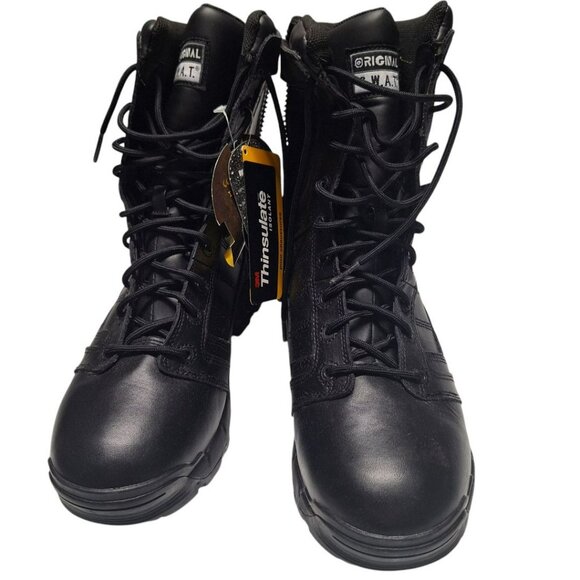S.W.A.T. 9 Inch Side Zip Waterproof  Combat Riding Work Boot US 11.5 Mens 123401 - Picture 3 of 12